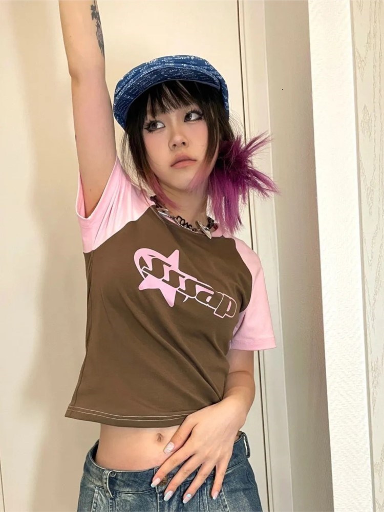 Women s T Shirt Japanese Vintage Kawaii Contrast Print Streetwear Hip Hop Goth Harajuku Crop Top Women Aesthetic Y2K Fairy Grunge E girl T shirt 220410, Coffee
Women s T Shirt Japanese Vintage Kawaii Contrast Print Streetwear Hip Hop Goth Harajuku Crop Top Women Aesthetic Y2K Fairy Grunge E girl T shirt 220410, Coffee
