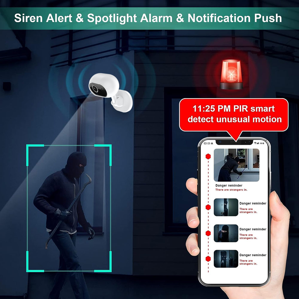 A4 WiFi Surveillance IP Camera 1080P HD Night Vision Motion Detection CCTV Camera Smart Two Way Audio Baby Monitor Home Security Cameras