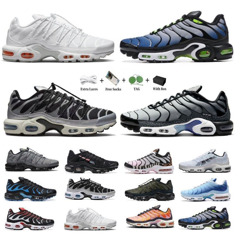 With box terrascape plus tn running shoes tns women mens trainers triple black white Unity Hyper Blue Atlanta Bred Reflective outdoor sports sneakers, 13 
With box terrascape plus tn running shoes tns women mens trainers triple black white Unity Hyper Blue Atlanta Bred Reflective outdoor sports sneakers, 13