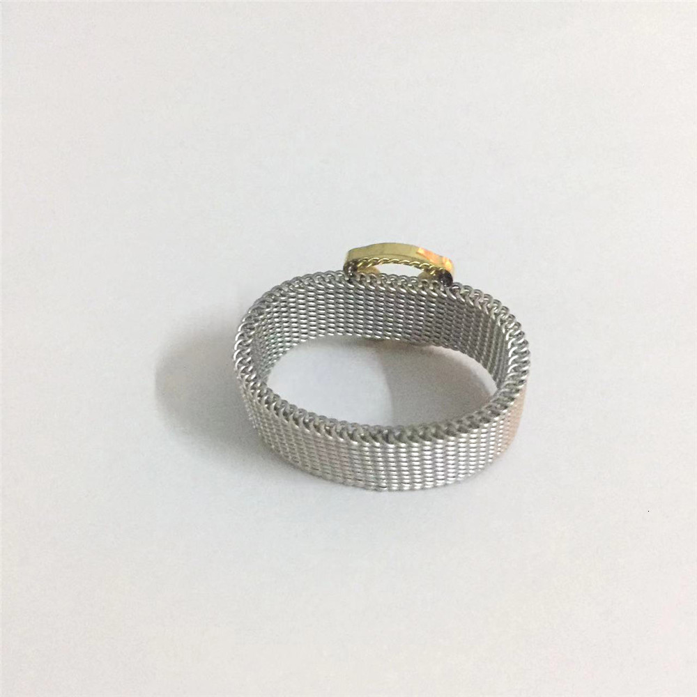 Band Rings Stainless Steel Hollow Mesh Bear Ring For Women And Men Universal Wedding 230410