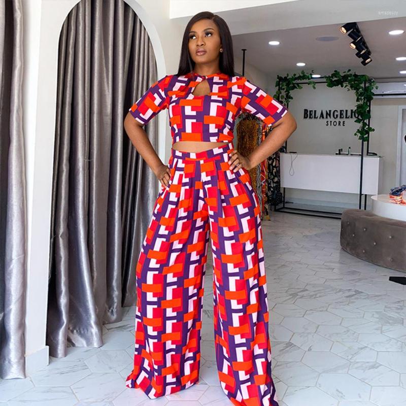 Women's Two Piece Pants Geometric Pattern Elegant Pant Suits Tracksuit Hollow Front Short Sleeve Crop Top And Wide Leg Trouser, Red
Women's Two Piece Pants Geometric Pattern Elegant Pant Suits Tracksuit Hollow Front Short Sleeve Crop Top And Wide Leg Trouser, Red