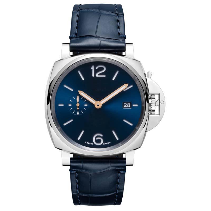 PAM 1274 Mens Automatic watches 42mm dial blue color 2555 Mechanical leather belt AISI 316L fine steel luminous calendar luxury watch, Brown
PAM 1274 Mens Automatic watches 42mm dial blue color 2555 Mechanical leather belt AISI 316L fine steel luminous calendar luxury watch, Brown
