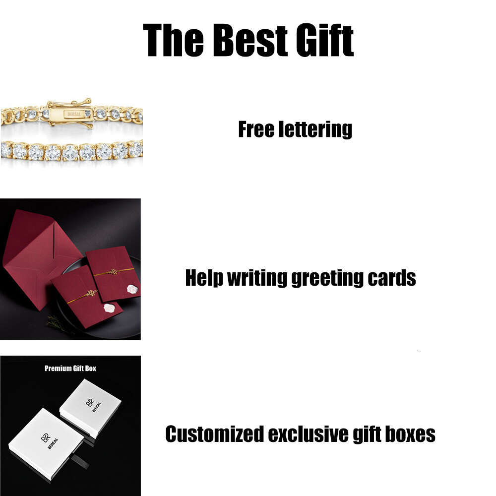 Hot sale Real 10K 14K solid gold lab grown dia tennis chain 3mm 4mm 5mm necklace bracelet men and women fine jewelry