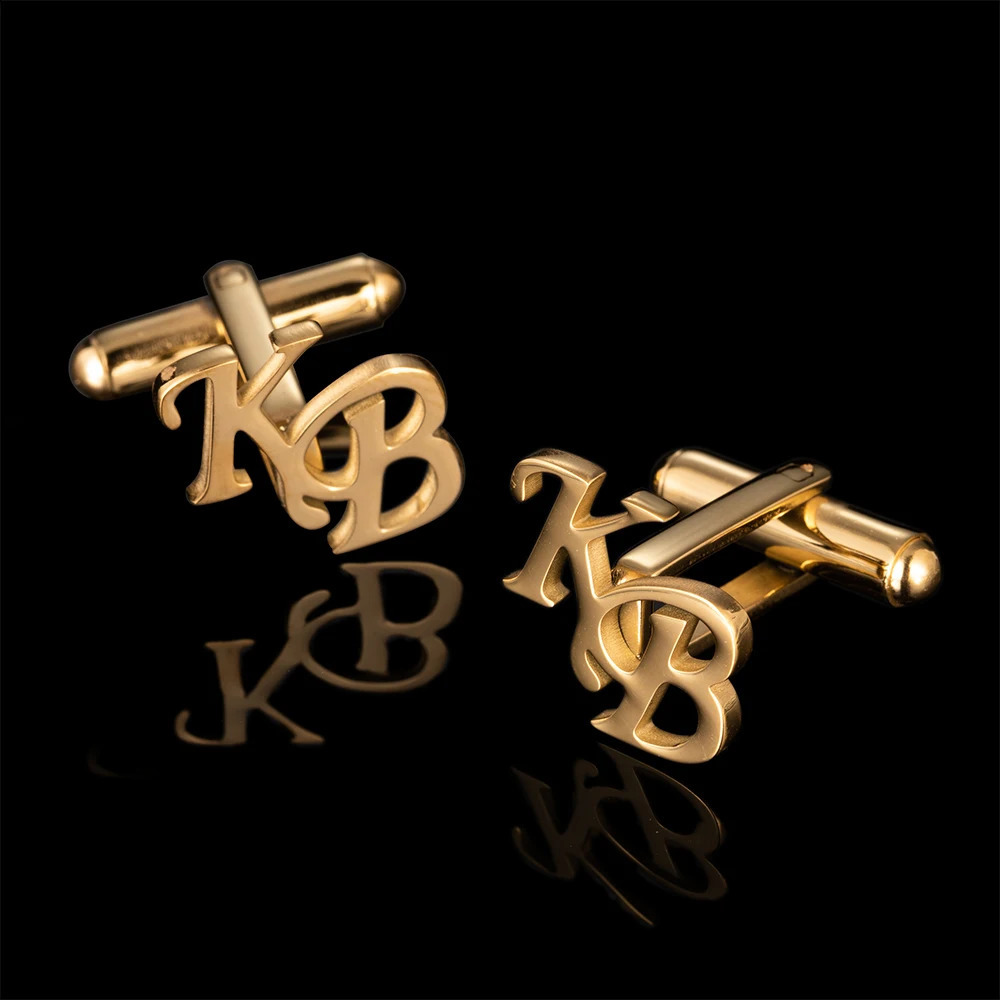 Cuff Links Custom Engraved Name Initials Cuffs Mens Wedding Gifts Gemelos Personalizados Boda Shirt Letter Cufflinks Man Accessories 231109