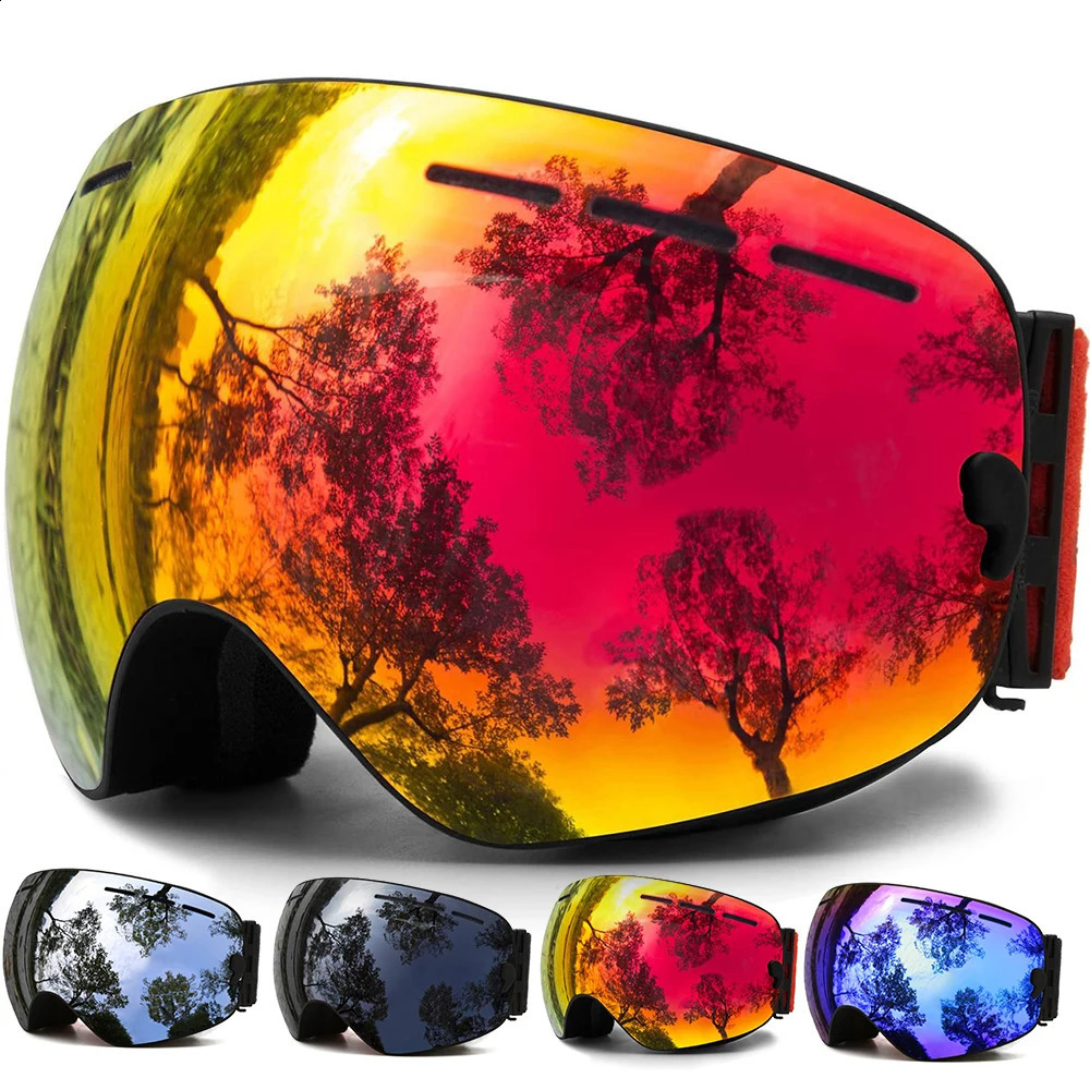 Ski Goggles Double Layers UV400 Anti fog Winter Outdoor Sport Eyewear Glasses Skiing Mask Snowboard Men Women Snow 231109