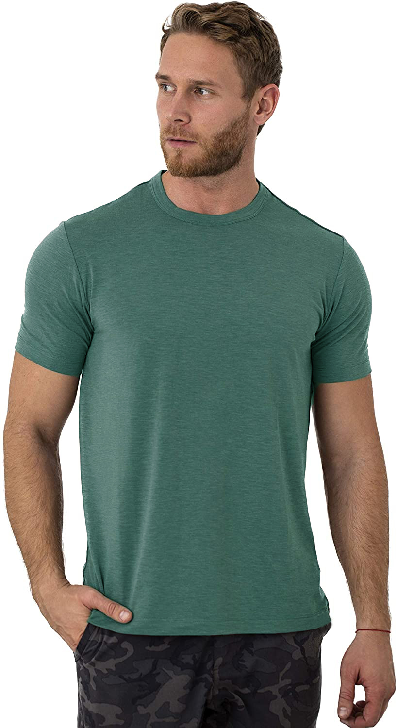 Men's T-Shirts 100% merino wool shirt Men's merino wool shirt Bottom layer merino wool shirt Soft core breathable odorless and odorless US s