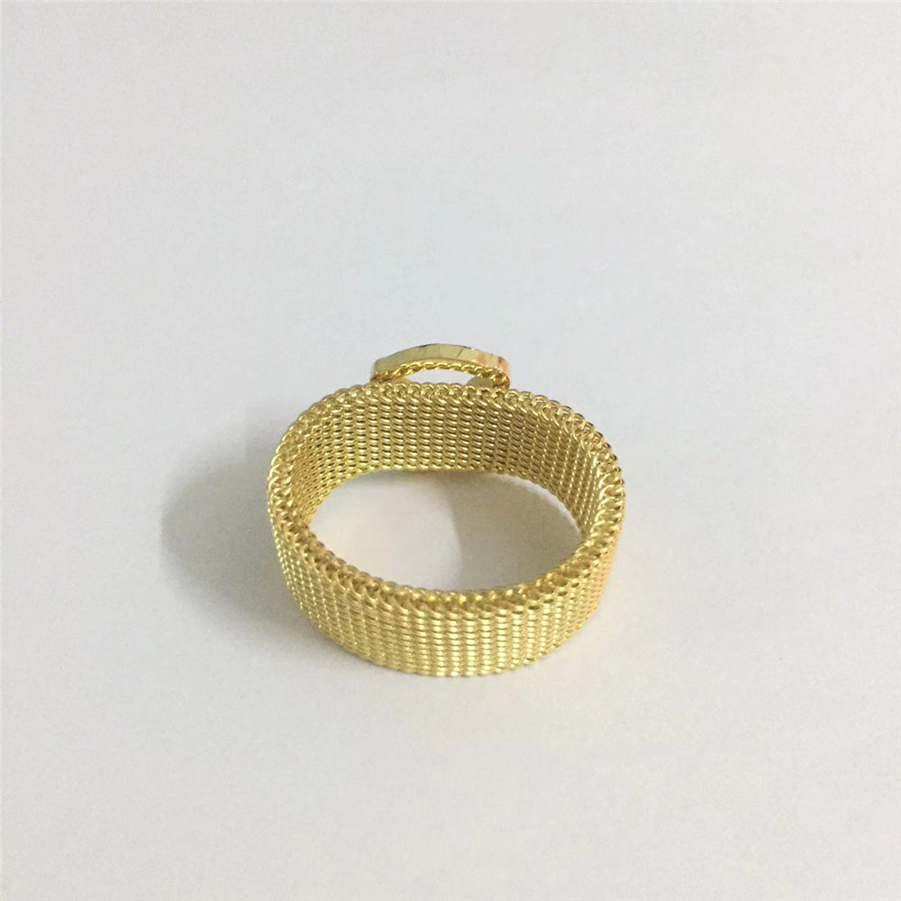 Band Rings Stainless Steel Hollow Mesh Bear Ring For Women And Men Universal Wedding 230410