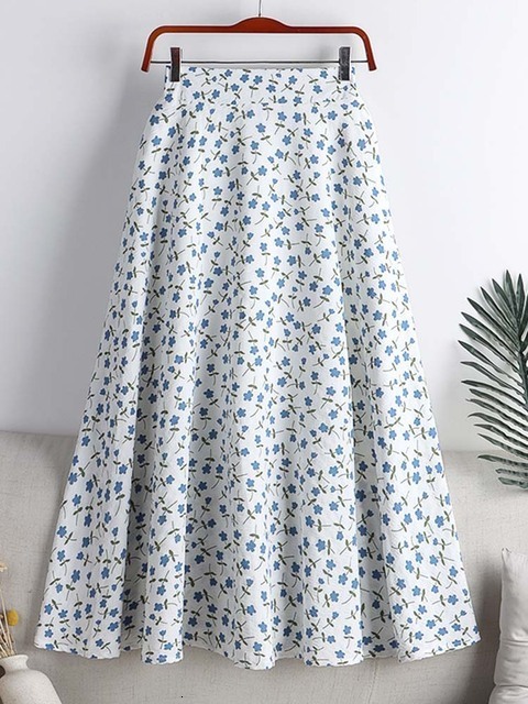 Skirts Fashion printed tulle meter long women's skiing high waisted loose fitting women's umbrella skiing women's spring and summer 230