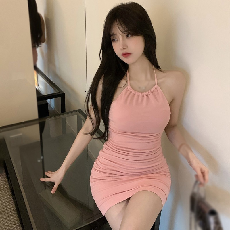 Casual Dresses Fashion Y2k Tight Dress Elegant Sling Prom Sleeveles HarajukuKorean Aesthetic Alt Vintage Clothes 220410, Pink
Casual Dresses Fashion Y2k Tight Dress Elegant Sling Prom Sleeveles HarajukuKorean Aesthetic Alt Vintage Clothes 220410, Pink