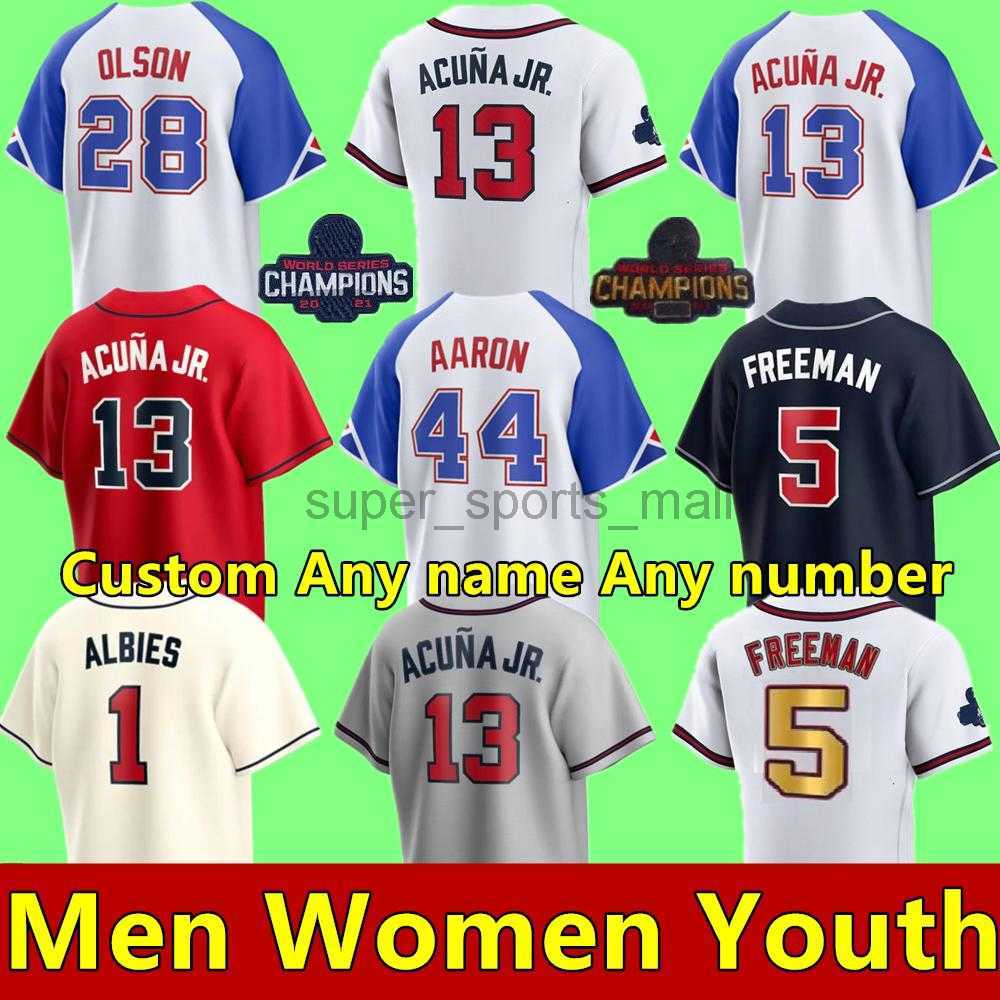 2023 S-4XL City Connect Jersey Ronald Acuna Jr. MATT OlSON ATlANTA JORGE SOlER DEiON SANDERS AUSTIN RIlEY BRAVE OZZIE ALBIES JONES Men Women Youth Baseball Jerseys, As shown in illustration
2023 S-4XL City Connect Jersey Ronald Acuna Jr. MATT OlSON ATlANTA JORGE SOlER DEiON SANDERS AUSTIN RIlEY BRAVE OZZIE ALBIES JONES Men Women Youth Baseball Jerseys, As shown in illustration