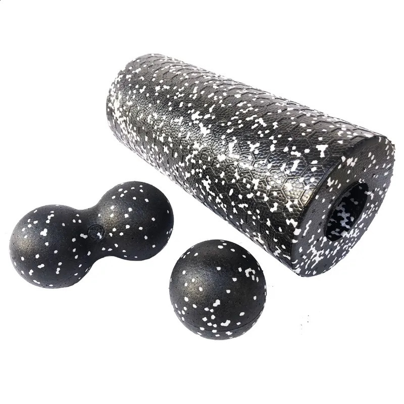 Yoga Blocks Hollow Roller Massage Peanut Ball Set EPP Fitness Foam Column For Back Pain Legs Hip Deep Tissue Stretching Muscle Relax 231109