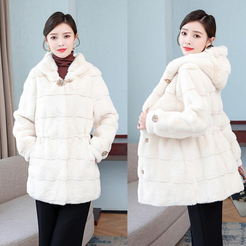 Women's Fur & Faux 2023 Winter High Quality Women Coat Loose Solid Color Ladies Outerwear Fashion Casual Thicken Female Parkas T1434
Women's Fur & Faux 2023 Winter High Quality Women Coat Loose Solid Color Ladies Outerwear Fashion Casual Thicken Female Parkas T1434