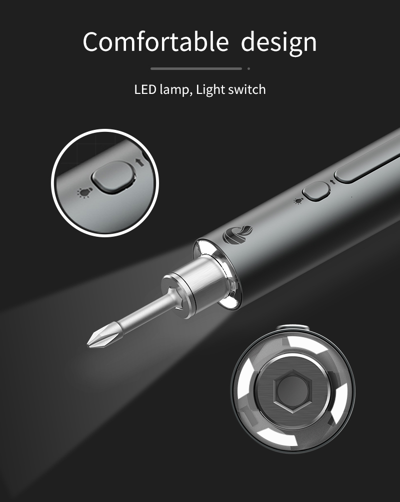 Screwdrivers CreationSpace CS1901A Cordless Electric Screwdriver Kit 1.5N. m Mini Tool USB Charging 3.6v Maximum Accessory Variable Speed 230410