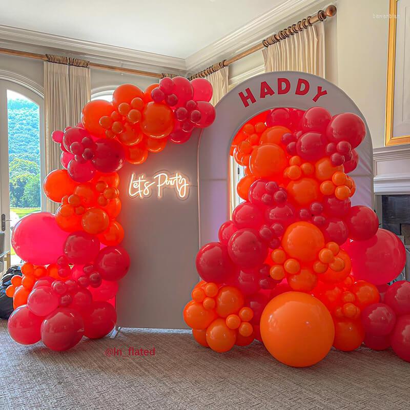Party Decoration 5X7ft Pink Open Arch Backdrop Cover For Door Shape Balloons Stand Frame Wedding Event Decor