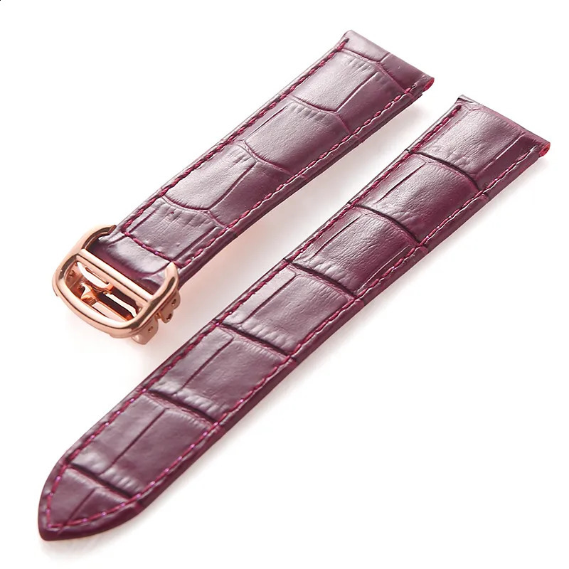 Watch Bands Leather strap head layer cowhide replacement blue balloon tank London watch strap men and women bracelet accessories 231108