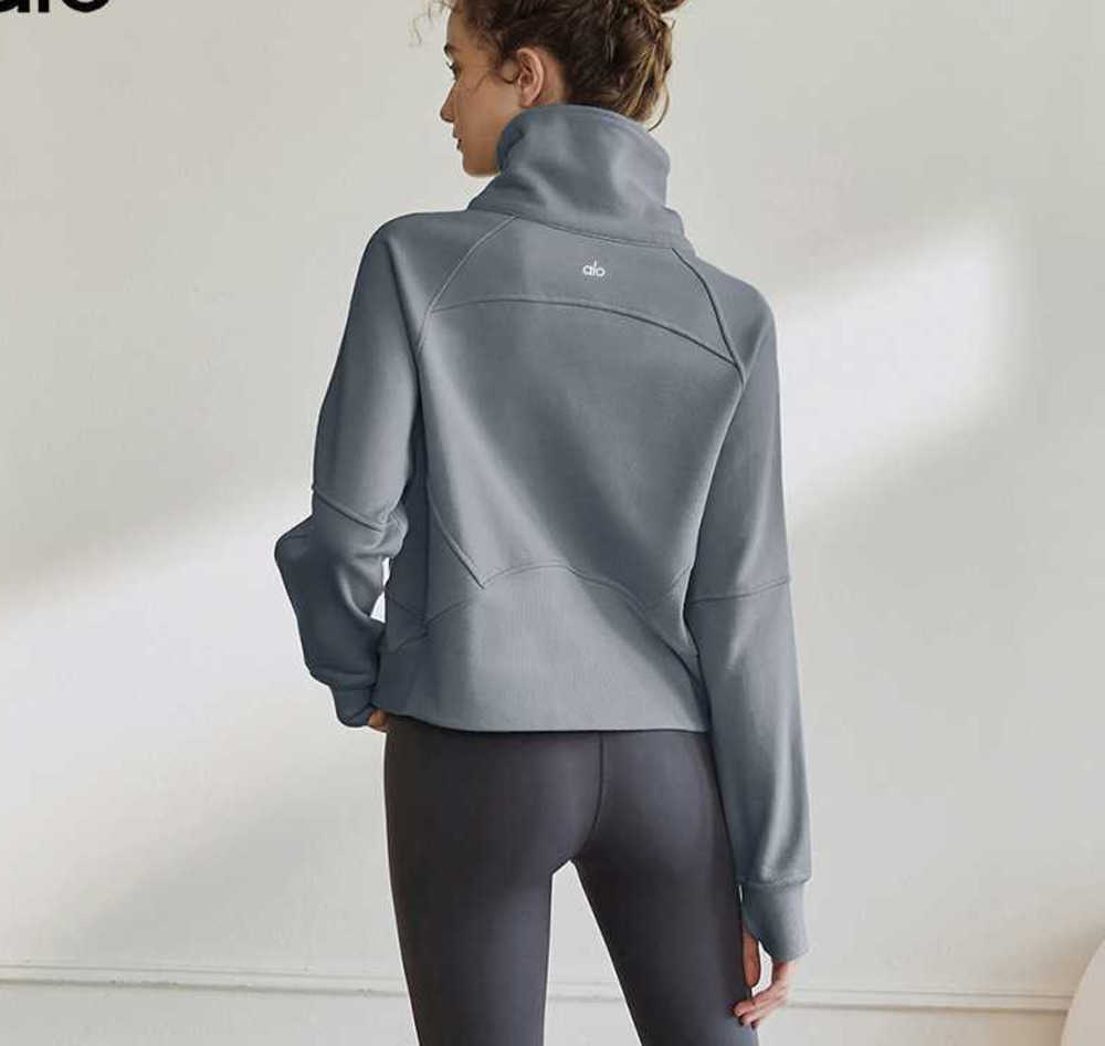 Women' Jackets 23SSS Designer alos jacket yoga suit coat summer dress factory label fitness semi-zip stand neck top quick-drying warm yoga suit autumn and winter, Cheese white
Women' Jackets 23SSS Designer alos jacket yoga suit coat summer dress factory label fitness semi-zip stand neck top quick-drying warm yoga suit autumn and winter, Cheese white