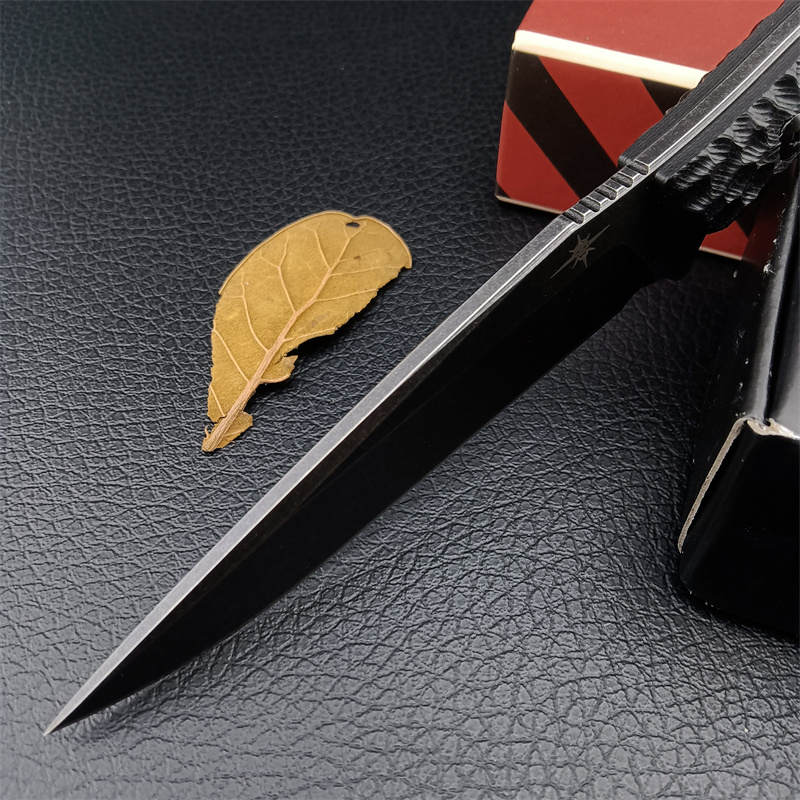 US TOOR Anaconda Knife Cr Mov Stonewash Fixed Blade G Handle for EDC Outdoor Tactical Hunting Camping