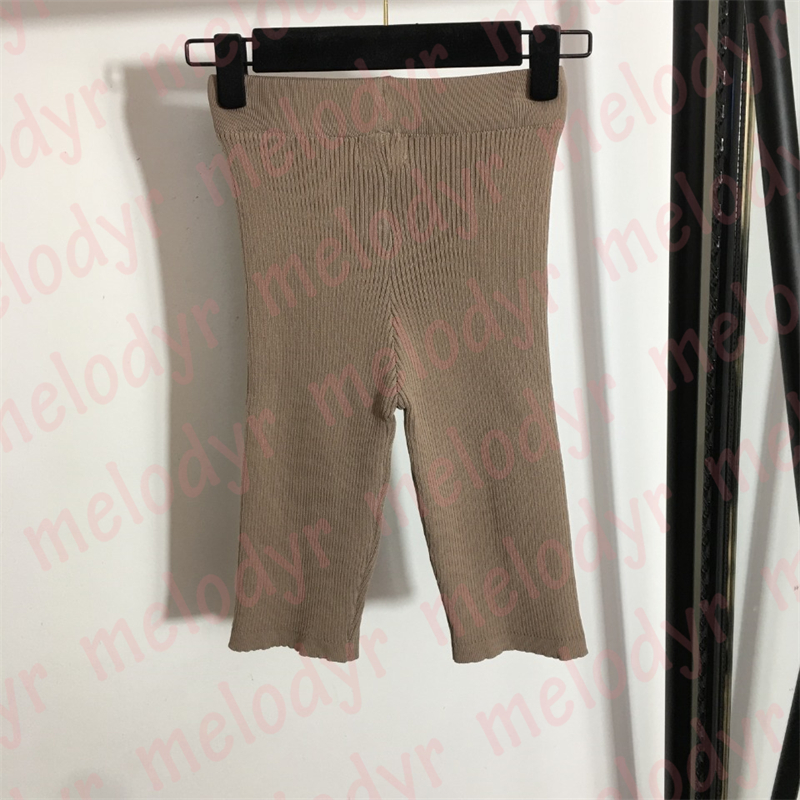 Womens Tight Shorts High Elastic Yoga Pants Metal Letter Summer Breathable Sport Short Trousers