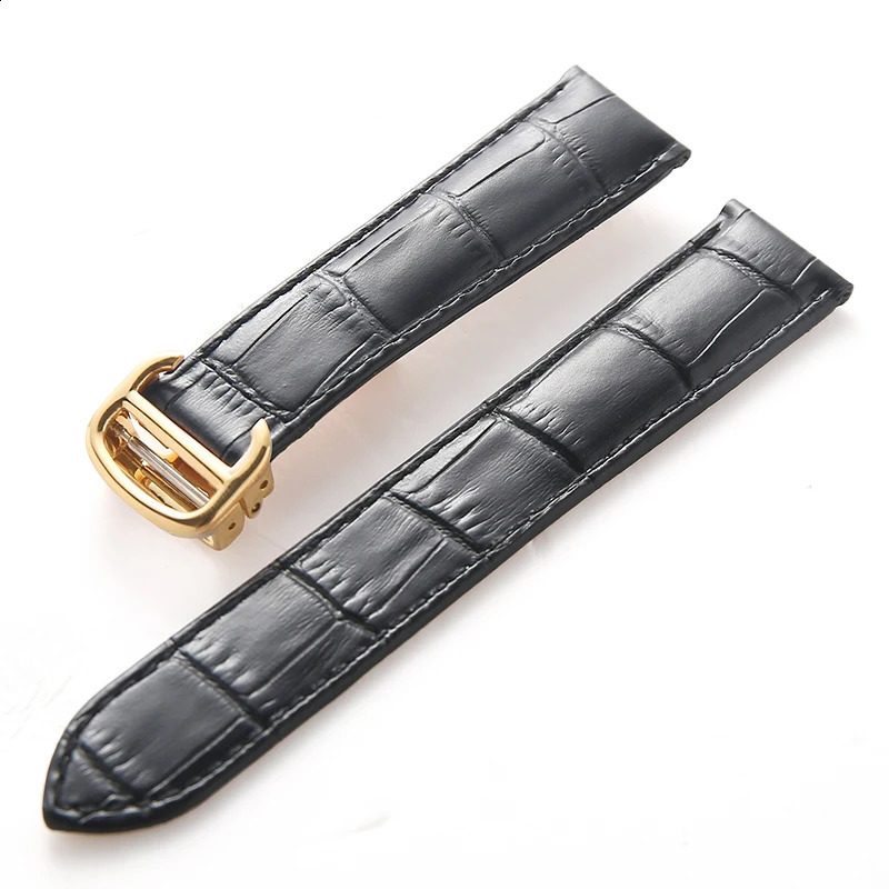 Watch Bands Leather strap head layer cowhide replacement blue balloon tank London watch strap men and women bracelet accessories 231108