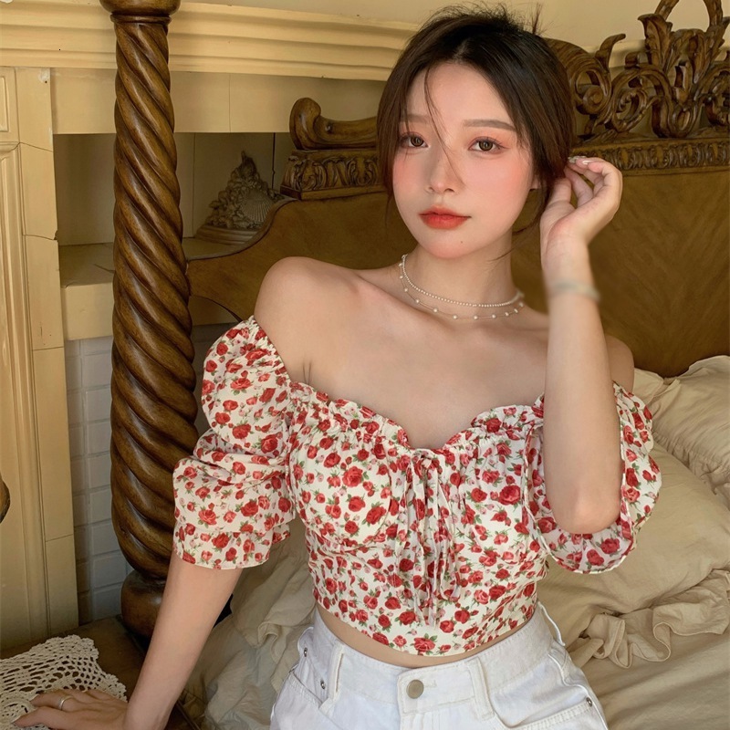 Camisoles Tanks Female Summer Floral Thin One shoulder Lace up Short Square Neck Sleeve Top Chiffon Shirt 220410, Beige
Camisoles Tanks Female Summer Floral Thin One shoulder Lace up Short Square Neck Sleeve Top Chiffon Shirt 220410, Beige