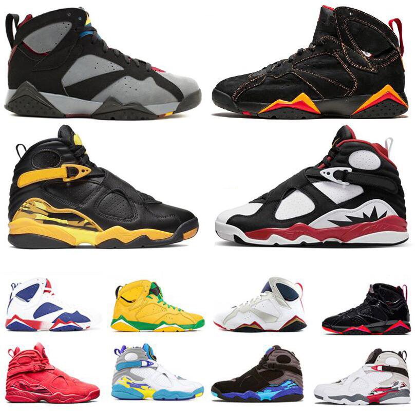 Jumpman 7 8 Men Basketball Shoes 7s Citrus Bordeaux Topaz Mist Patent Leather Hare Flint 8s Paprika Taxi Aqua Raid South Beach Peat Mens, Color#19
Jumpman 7 8 Men Basketball Shoes 7s Citrus Bordeaux Topaz Mist Patent Leather Hare Flint 8s Paprika Taxi Aqua Raid South Beach Peat Mens, Color#19