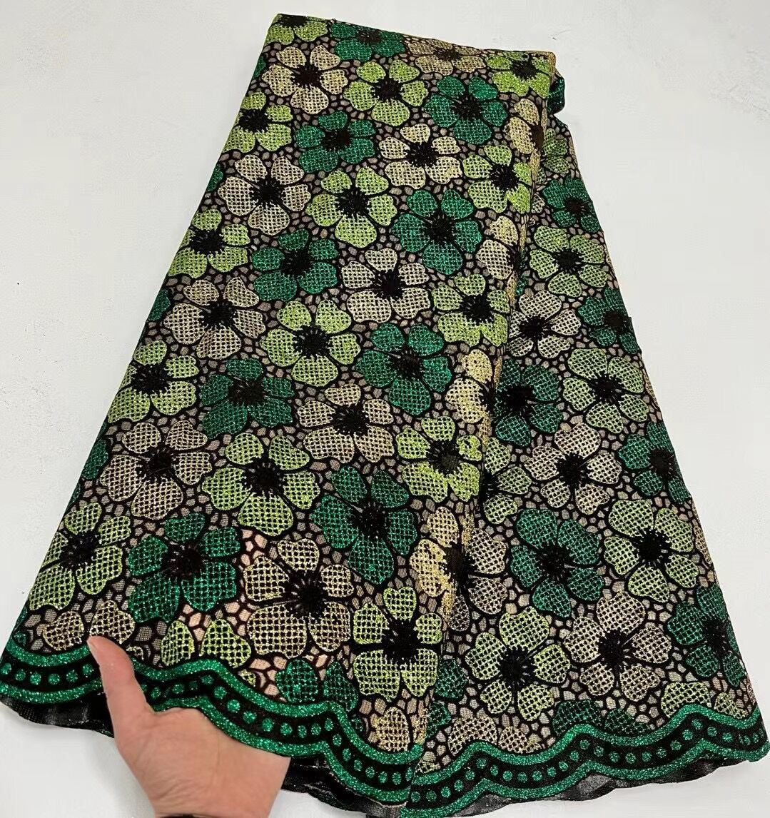 Fabric High Quality African Nigerian Lace Fabric Embroidery Tulle Pure Wedding Party Dress Guipure SequinsFor Sewing Beads 5yards 230410
Fabric High Quality African Nigerian Lace Fabric Embroidery Tulle Pure Wedding Party Dress Guipure SequinsFor Sewing Beads 5yards 230410