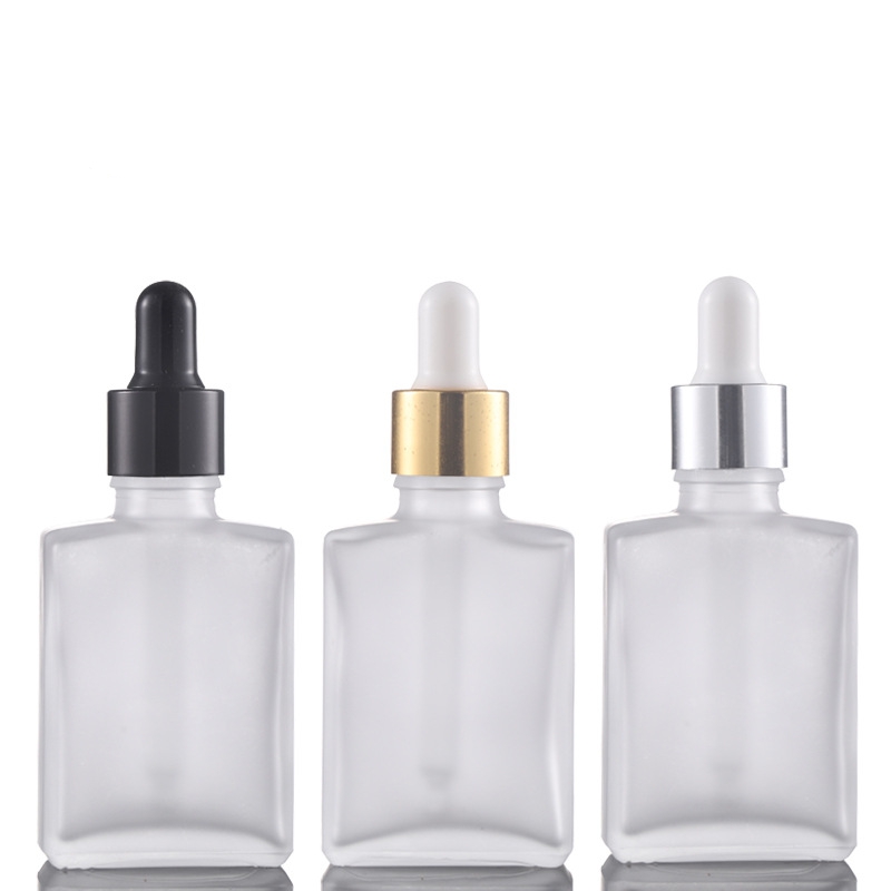 30ml Perfume Bottle Black Matte White Frosted Flat Square Essential Oil Dropper Glass Bottle Rectangle Gold DROPPER Lids
30ml Perfume Bottle Black Matte White Frosted Flat Square Essential Oil Dropper Glass Bottle Rectangle Gold DROPPER Lids