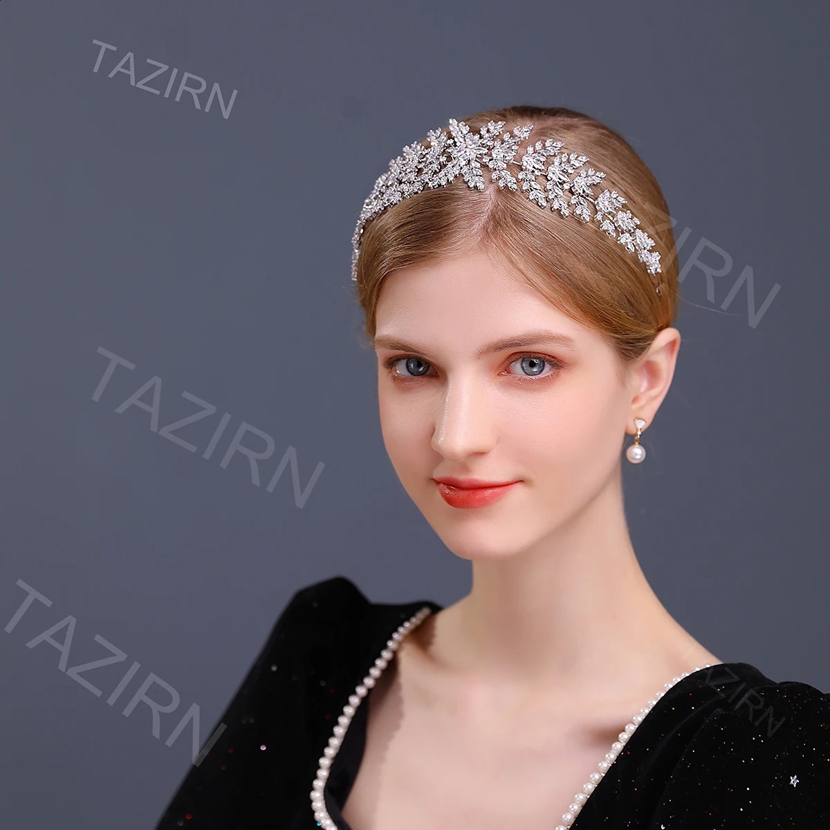 Headbands Soft Zircon Hairbands for Wedding Birthday Headwear CZ Tiaras Bride Headband Hair Jewelry Party Headpieces Women Hair-Hoop 231102