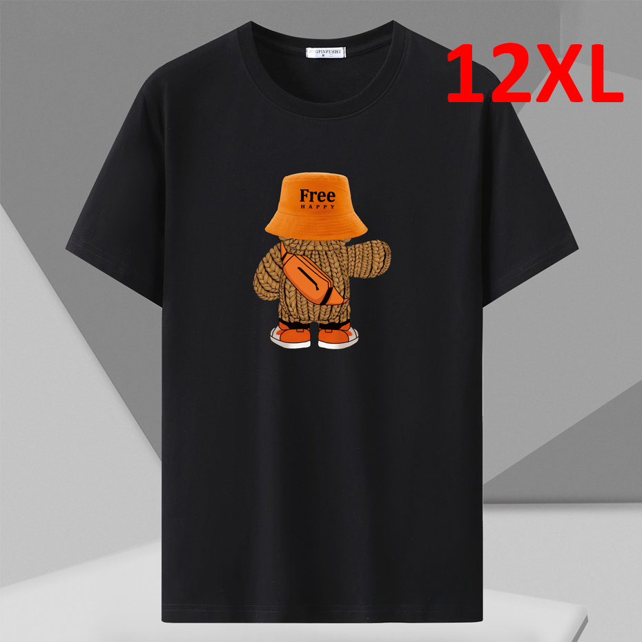 Mens TShirts Plus Size 10XL 12XL Summer Short Sleeve Tshirt Cotton Casual Print Large Top Tee 9 Colors 230410, Grey
Mens TShirts Plus Size 10XL 12XL Summer Short Sleeve Tshirt Cotton Casual Print Large Top Tee 9 Colors 230410, Grey