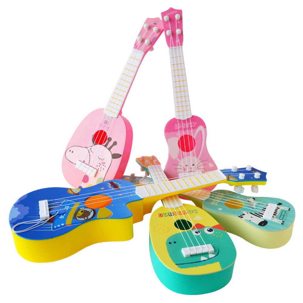 Guitar Mini Four Strings Ukulele Guitar Musical Instrument Children Kids Educational Toys Early Intellectual Development Toy