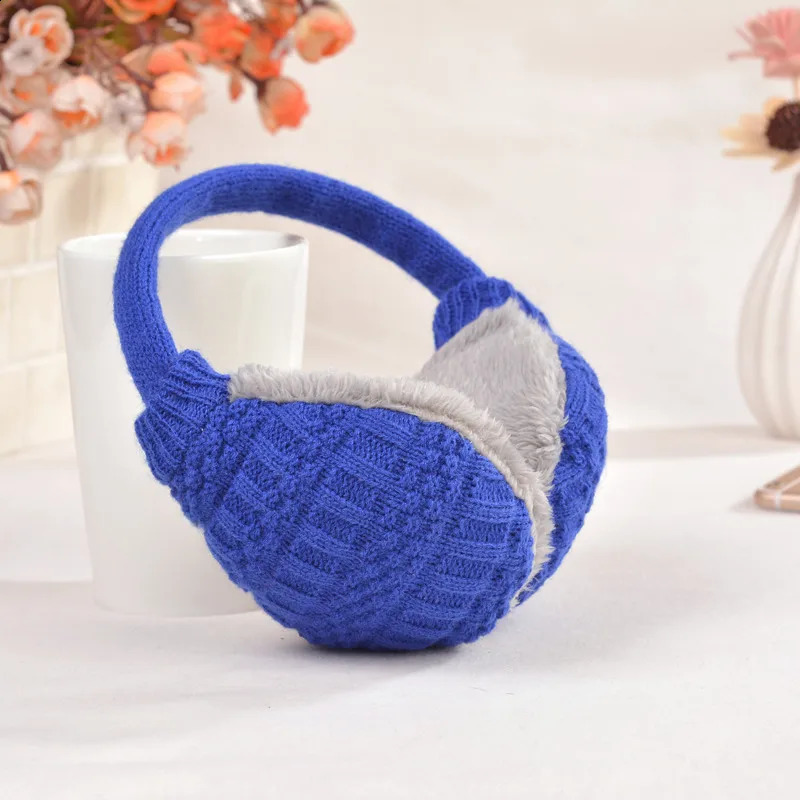 Ear Muffs Winter Children's Warm Cold Ear Cover Korean Version Low-Key Universal Detachable Knitted Wool Ear Cover Grey White 231109
