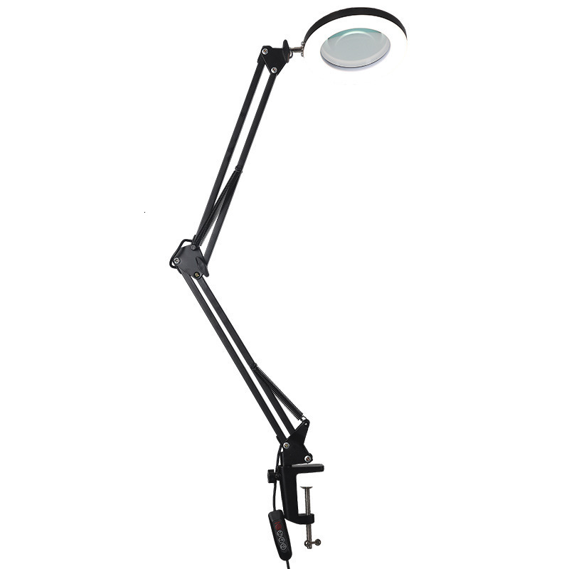 Magnifying Glasses 8X Illuminated Magnifier USB 3 Colors 64 LED Light Magnifying Glass for Soldering Iron /Table Lamp/Skincare Beauty Tool 230410