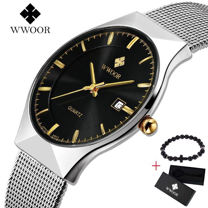 Wristwatches Men's Watches Top Waterproof Ultra Thin Date Clock Male Steel Strap Casual Quartz Watch Men Sport Wrist, White
Wristwatches Men's Watches Top Waterproof Ultra Thin Date Clock Male Steel Strap Casual Quartz Watch Men Sport Wrist, White