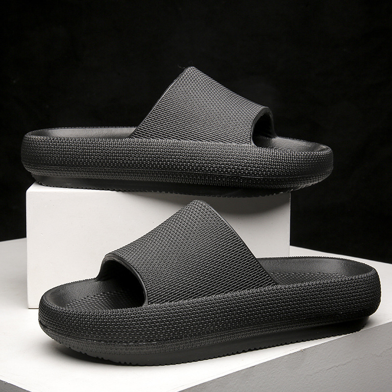 Slippers Men Fashion Soft Sole Eva Indoor Slides Thick Platform Bathroom Home Woman Sandals 2023 Summer NonSlip Flip Flops 230410, Black
Slippers Men Fashion Soft Sole Eva Indoor Slides Thick Platform Bathroom Home Woman Sandals 2023 Summer NonSlip Flip Flops 230410, Black