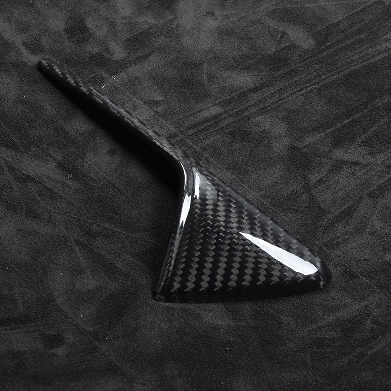 For Tesla Model 3 Real Carbon Fiber Accessories Model Y 2017-2023 Side Standard Leaf Board Stickers Side Camera Protection Cover