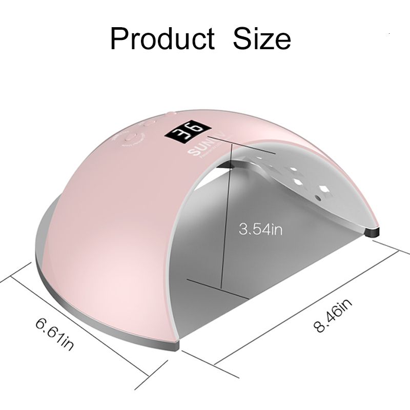 Nail Dryers SUNUV SUN6 Smart Lamp Nail LED UV Lamp Dryer Metal Bottom LCD Timer Multicolors for Curing UV Gel Polish Nail Art Tools 230410