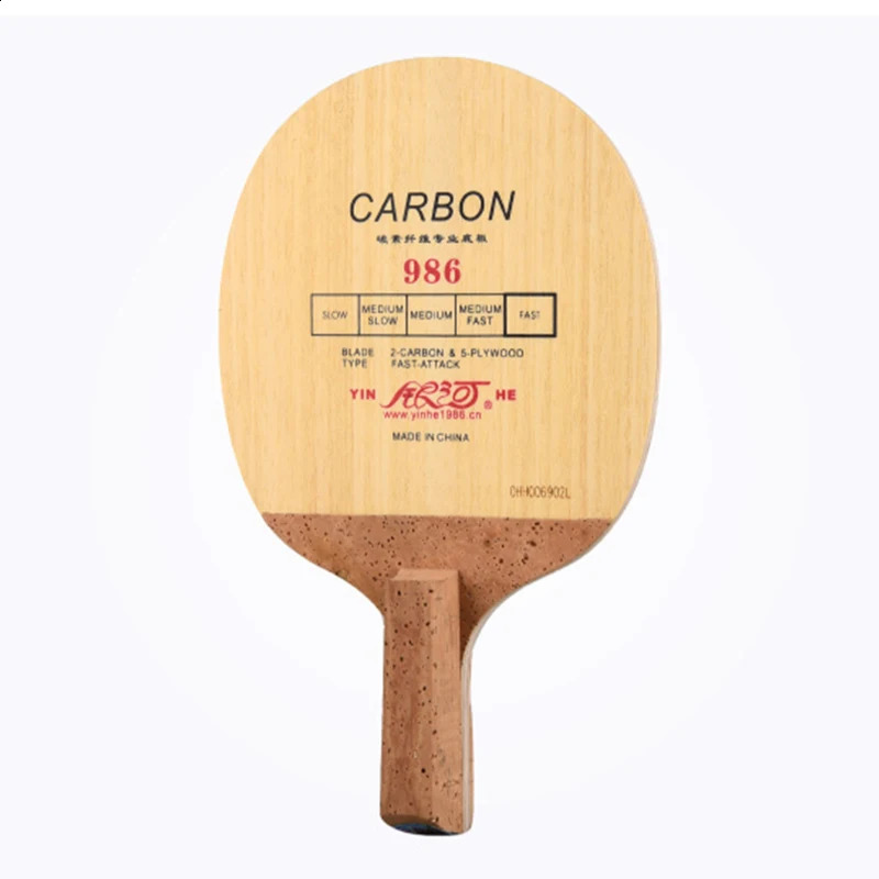 Table Tennis Rubbers Original yinhe 986 987 989 table tennis blade JS japanese penhold carbo fast attack loop offensive ping pong game 231109