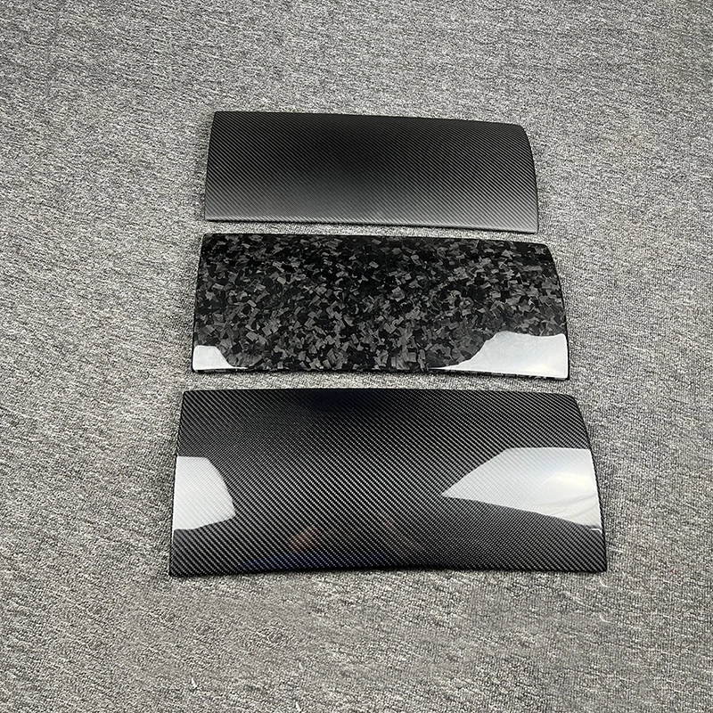 True Carbon Fiber Cover for The Tesla Model 3 Y 2017-2023 Interior Passenger Side Console Glove Box Panel Trim Accessories