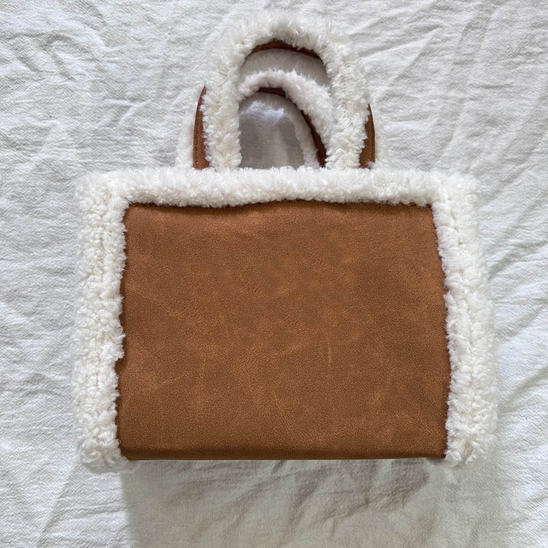 designer bag handbag camera bag two sizes new versatile shoulder crossbody bag classic material bag plush designer tote bag