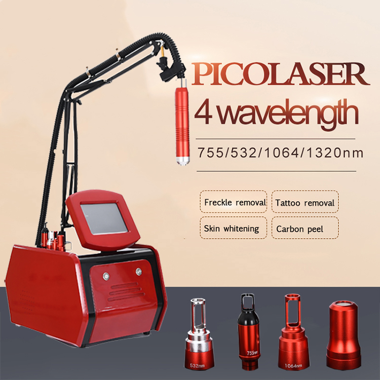 Desktop 4 Wavelength Non-invasive Picolaser Tattoo Pigmentation Removal Eyebrow Eyeline Lipline Washing Aging Spot Sunburn Elimination Picosecond Devi
