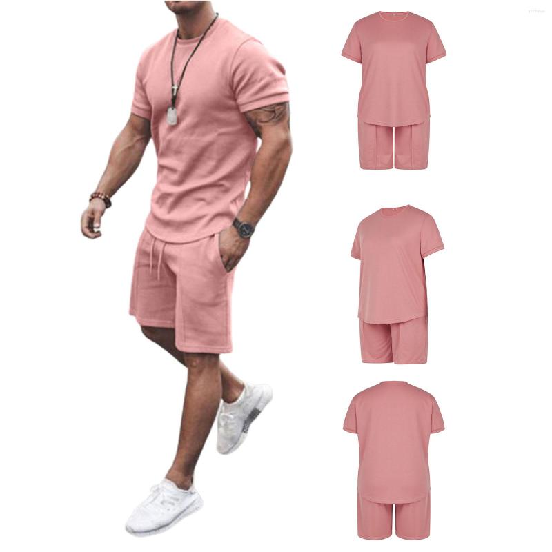 Men' Tracksuits Hirigin Men 2 Pieces Short Suit Set Male Solid Color Round Neck Sleeve T-Shirt Drawstring Shorts With Pocket For Summer, Black
Men' Tracksuits Hirigin Men 2 Pieces Short Suit Set Male Solid Color Round Neck Sleeve T-Shirt Drawstring Shorts With Pocket For Summer, Black