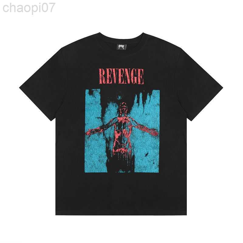 Designer Fashion T Shirt Revenge High Street Human Figure Letter Printing Casual Summer Loose Men' And Women' Round Neck Short Sleeve, Black
Designer Fashion T Shirt Revenge High Street Human Figure Letter Printing Casual Summer Loose Men' And Women' Round Neck Short Sleeve, Black