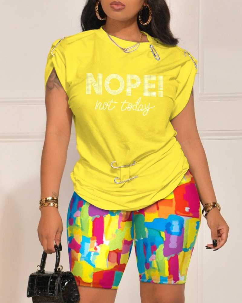 Designer Plus Size 3xl Tracksuits Women Summer Fashion Casual Two Piece Set Digital Print Short Sleeve And Shorts 2 Piece Outfits