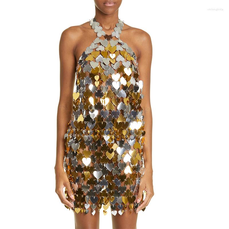 Skirts Heart Paillette Top For Women Embellished Mini Skirt In Gold Love Shaped Mirrored Sequin Halter Neck Chainmail
Skirts Heart Paillette Top For Women Embellished Mini Skirt In Gold Love Shaped Mirrored Sequin Halter Neck Chainmail