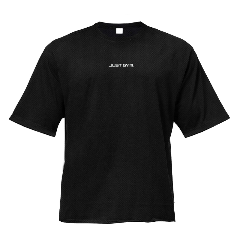 Men's T-Shirts Muscle Men's Gym Clothing Network Fitness Men's Super Large T-shirt Outdoor Hip Hop Street Clothing Loose Half Sleeve Fi
