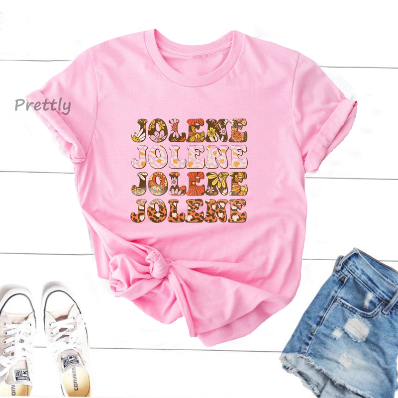 Mens TShirts Jolene Dolly Party Tshirt Leopard Flower Print Retro Casual Short Sleeve Summer Womens 230410