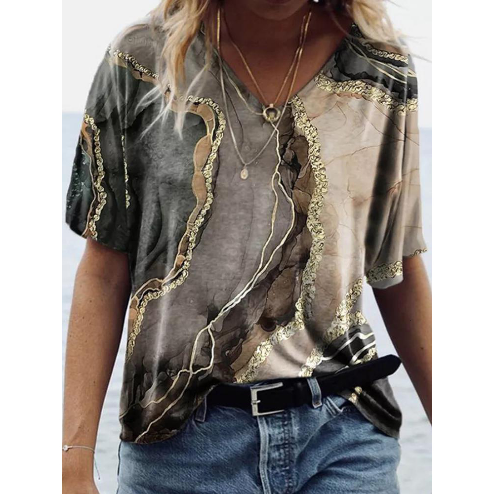 Womens TShirt Summer Tshirt 3D Fashion Printing Gradient Harajuku Clothing Super Large Short Sleeve VNeck Top 230410, K01-yt00140
Womens TShirt Summer Tshirt 3D Fashion Printing Gradient Harajuku Clothing Super Large Short Sleeve VNeck Top 230410, K01-yt00140