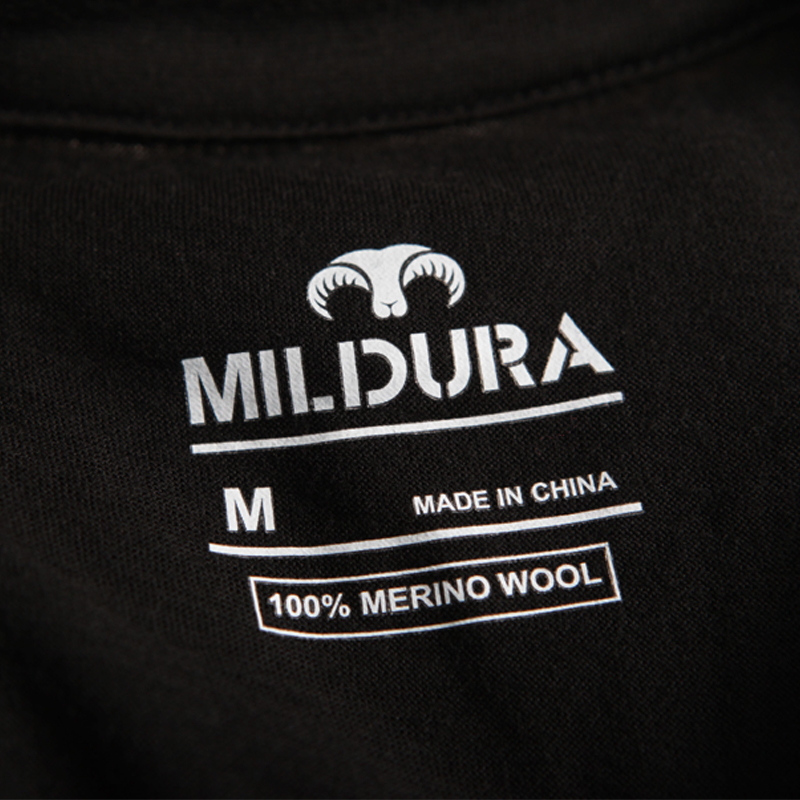 Men's T-Shirts Men's 100% merino wool T-shirt short sleeved bottom layer heat stroke men's sports merino wool Henry T-shirt size S-XL 1