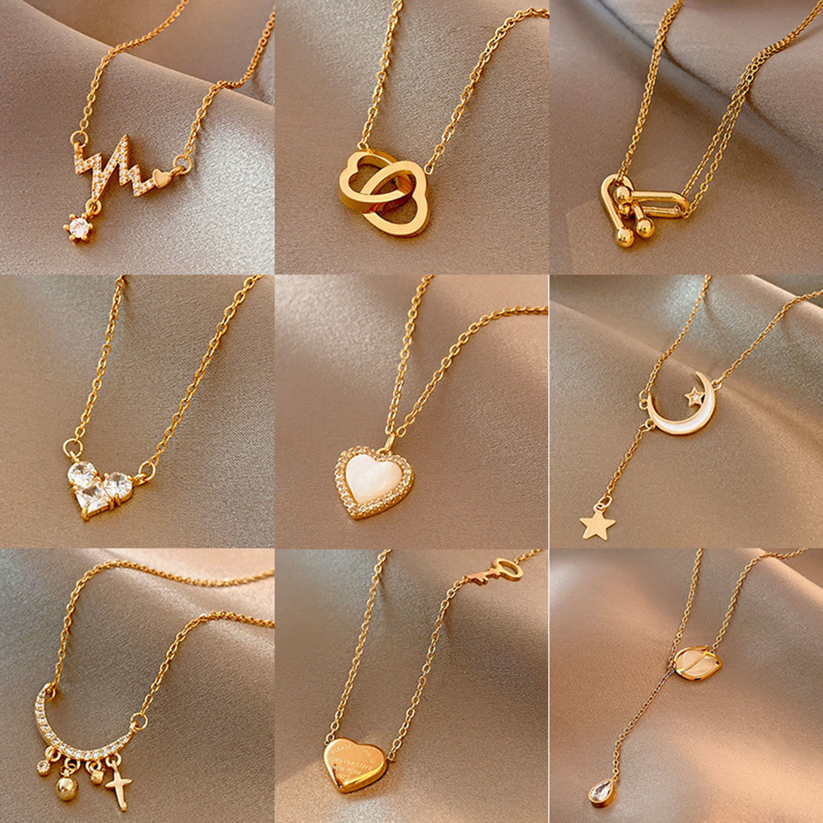 Chokers Classic Gold Color Stainless Steel Necklace For Women Jewelry Limited Pearl Beads Heart Pendant Birthday Gift 230410
Chokers Classic Gold Color Stainless Steel Necklace For Women Jewelry Limited Pearl Beads Heart Pendant Birthday Gift 230410