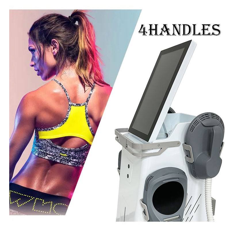 Ems Machine 2 4 Handles Electrical Muscle Stimulation Fat Burning Body Shaping Sculpting Machine